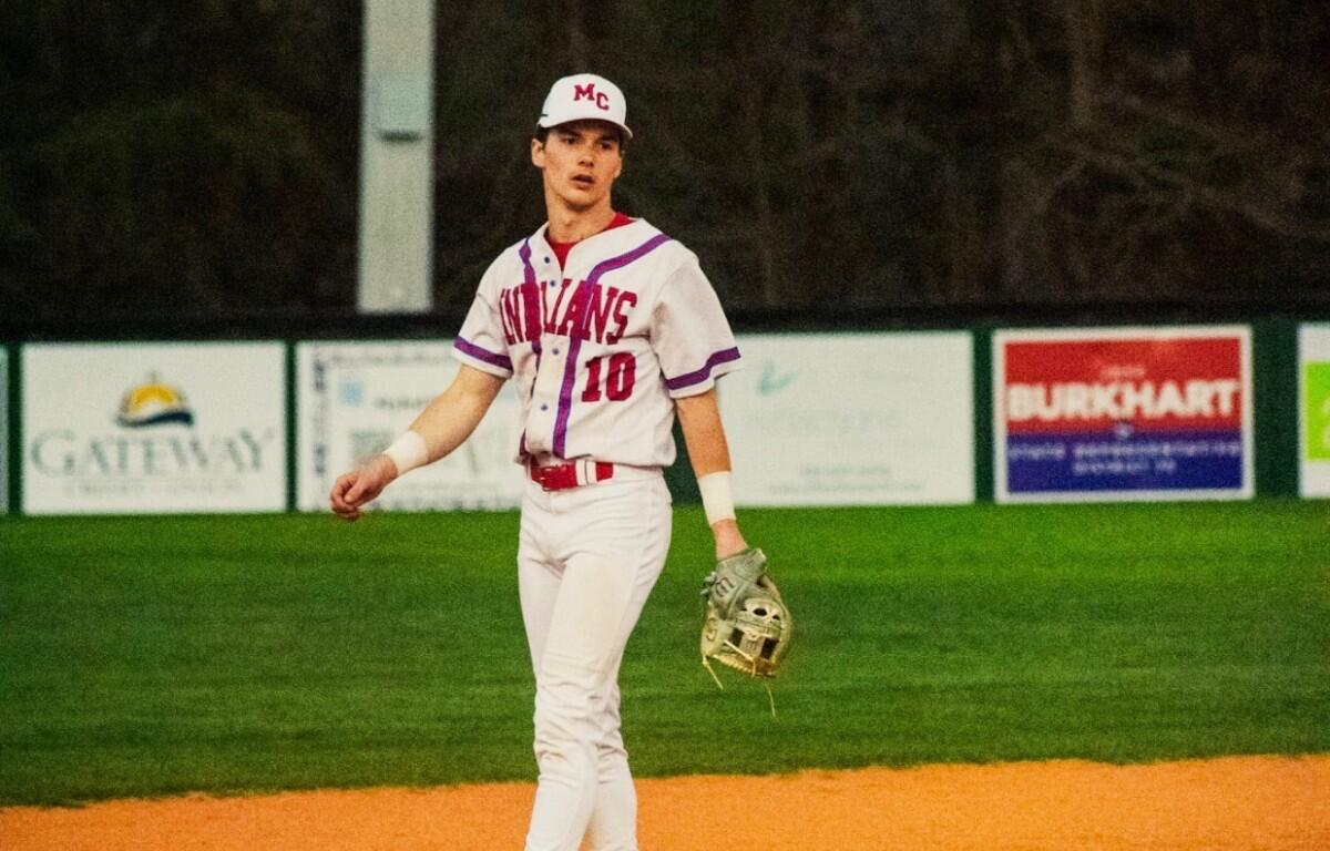Matthew Heimpel with the Montgomery Central High School Indians in 2026. (Vicky Slayton, contributed)