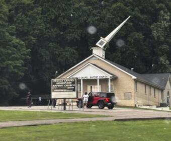 Nevels Chapel Missionary Baptist Church storm damage on July 2, 2026. (Tina Ganus, contributed)