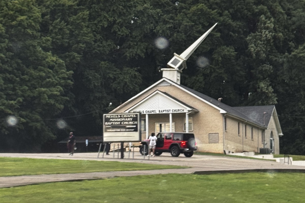 Nevels Chapel Missionary Baptist Church storm damage on July 2, 2026. (Tina Ganus, contributed)