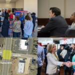 Clockwise from the top left, county election candidates, nurse aide trial, Marsha Blackburn visit, new traffic light on Peachers Mill.