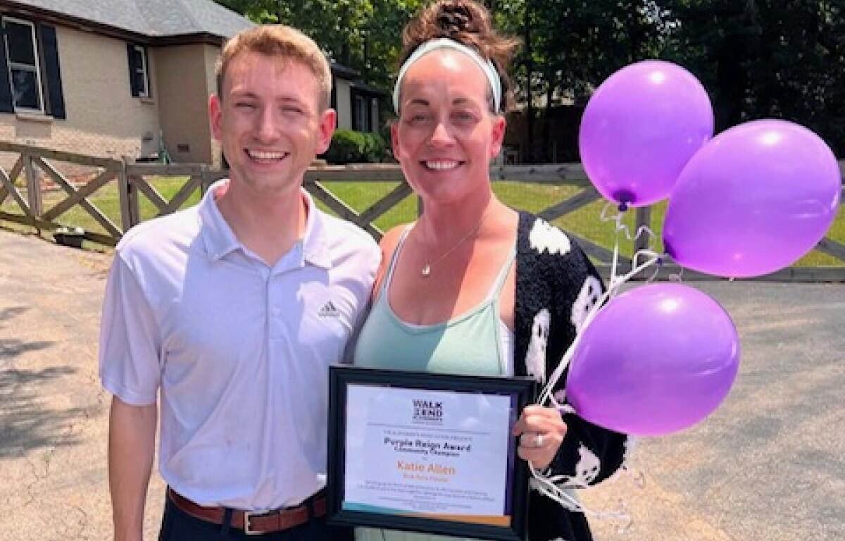 The Bob Rots House was recognized as part of Paint the Town Purple in Clarksville. (Contributed)