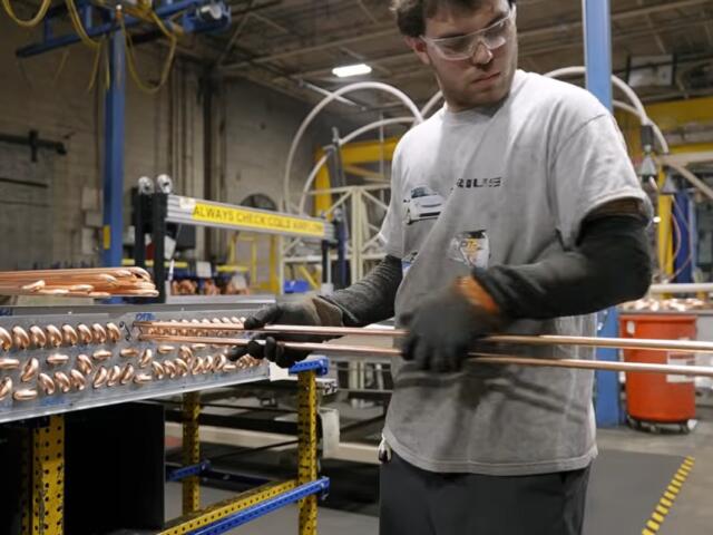Air conditioner manufacturing at Trane. (CMC EDC, contributed)