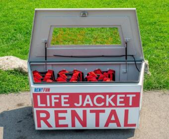 New life jacket locker at Billy Dunlop Park. (Clarksville Parks and Recreation, Contributed)