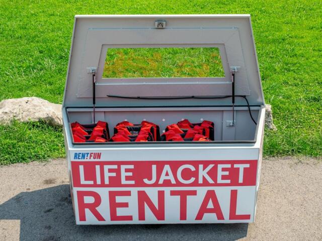 New life jacket locker at Billy Dunlop Park. (Clarksville Parks and Recreation, Contributed)