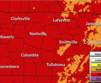 Heat Advisory for July 27, 2026, from the National Weather Service. (NWS, contributed)