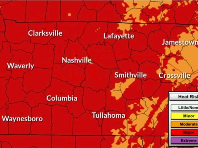 Heat Advisory for July 27, 2026, from the National Weather Service. (NWS, contributed)