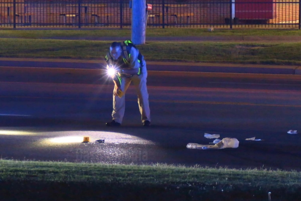 A man was hit by a car on Fort Campbell Boulevard on Aug. 14, 2026. (Enrique Hernandez, Dash 10 Media)