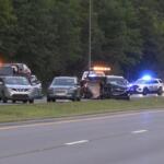 Several cars wrecked on the 101st Airborne Division Parkway on Aug. 27, 2026. (Enrique Hernandez, Dash 10 Media)