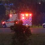 A driver went off the 101st Airborne Division Parkway on Aug. 21, 2026. (Enrique Hernandez, Dash 10 Media)