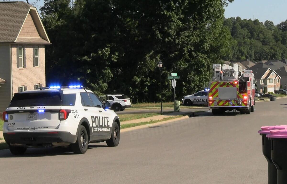 A teenager on a bicycle collided with an SUV on Black Oak Circle on Aug. 18, 2026. (Enrique Hernandez, Dash 10 Media)