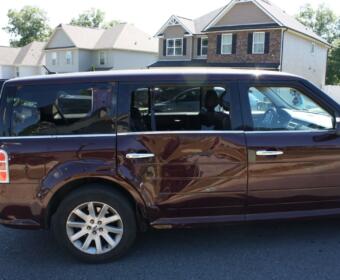 A teenager on a bicycle collided with an SUV on Black Oak Circle on Aug. 18, 2026. (CPD, contributed)