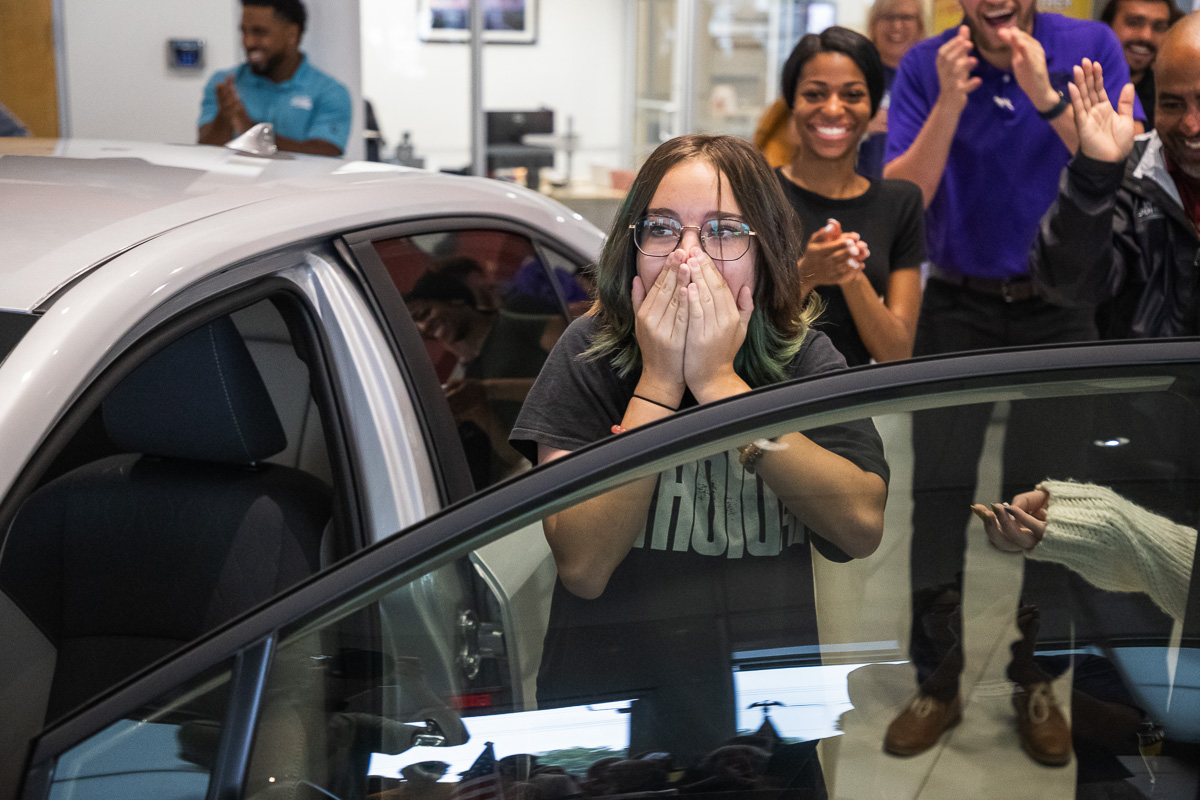 Kirkwood High student wins new Toyota Corolla at Pass and Go event
