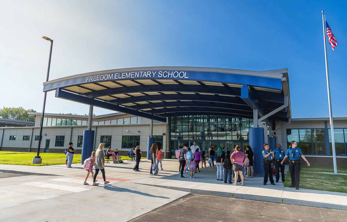 First half-day of school at Freedom Elementary on August 5, 2026 (Wesley Irvin).