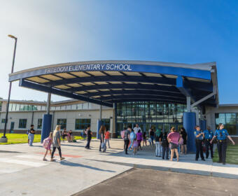First half-day of school at Freedom Elementary on August 5, 2026 (Wesley Irvin).