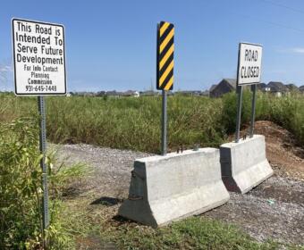 Part of the proposed development site for The Reserve at Hickory Wild section 2 subdivision at the end of John Duke Tyler Blvd. (Christian Brown)