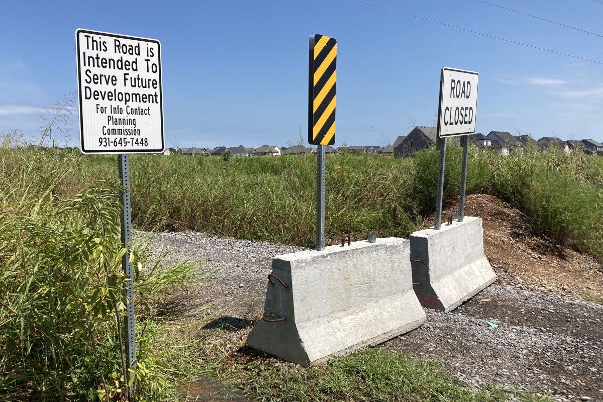 Part of the proposed development site for The Reserve at Hickory Wild section 2 subdivision at the end of John Duke Tyler Blvd. (Christian Brown)