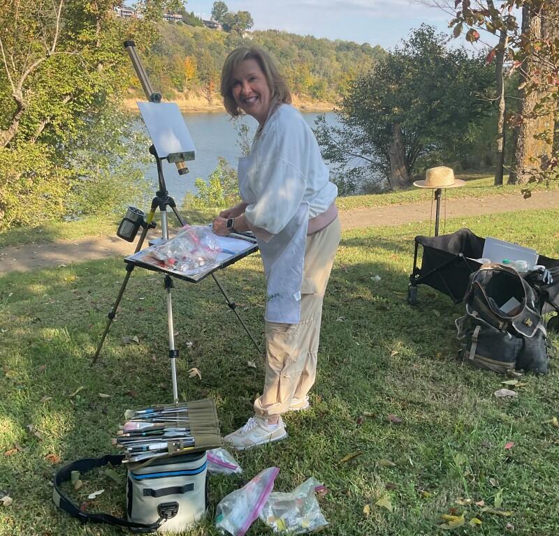 The 2Rivers Plein Air Paint Out, hosted annually by AHC, brings regional artists to paint Montgomery County’s natural beauty. (AHC, contributed)