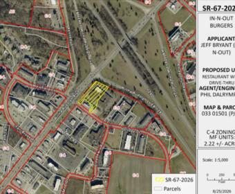Mapping for In-N-Out in Clarksville off Wilma Rudolph Boulevard. (CMC RPC, Contributed)