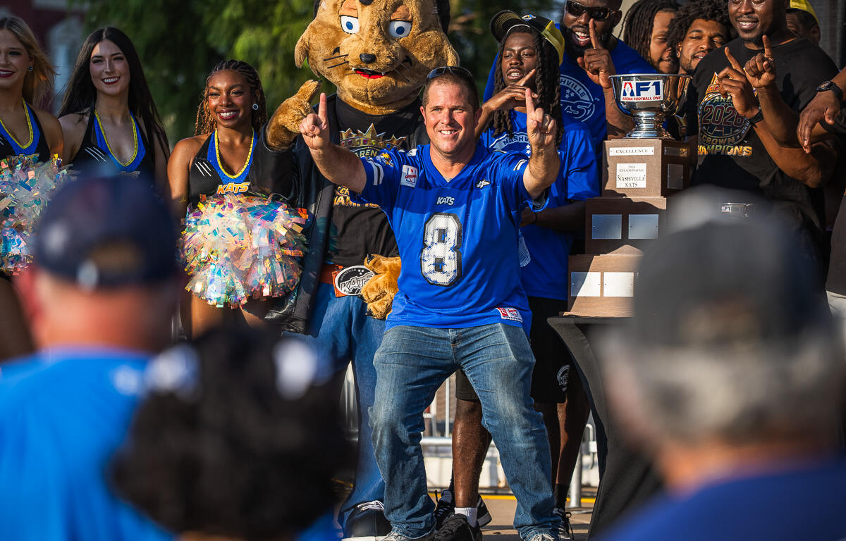 Nashville KATS Championship Party at the Downtown Commons on August 11, 2026 (Wesley Irvin).