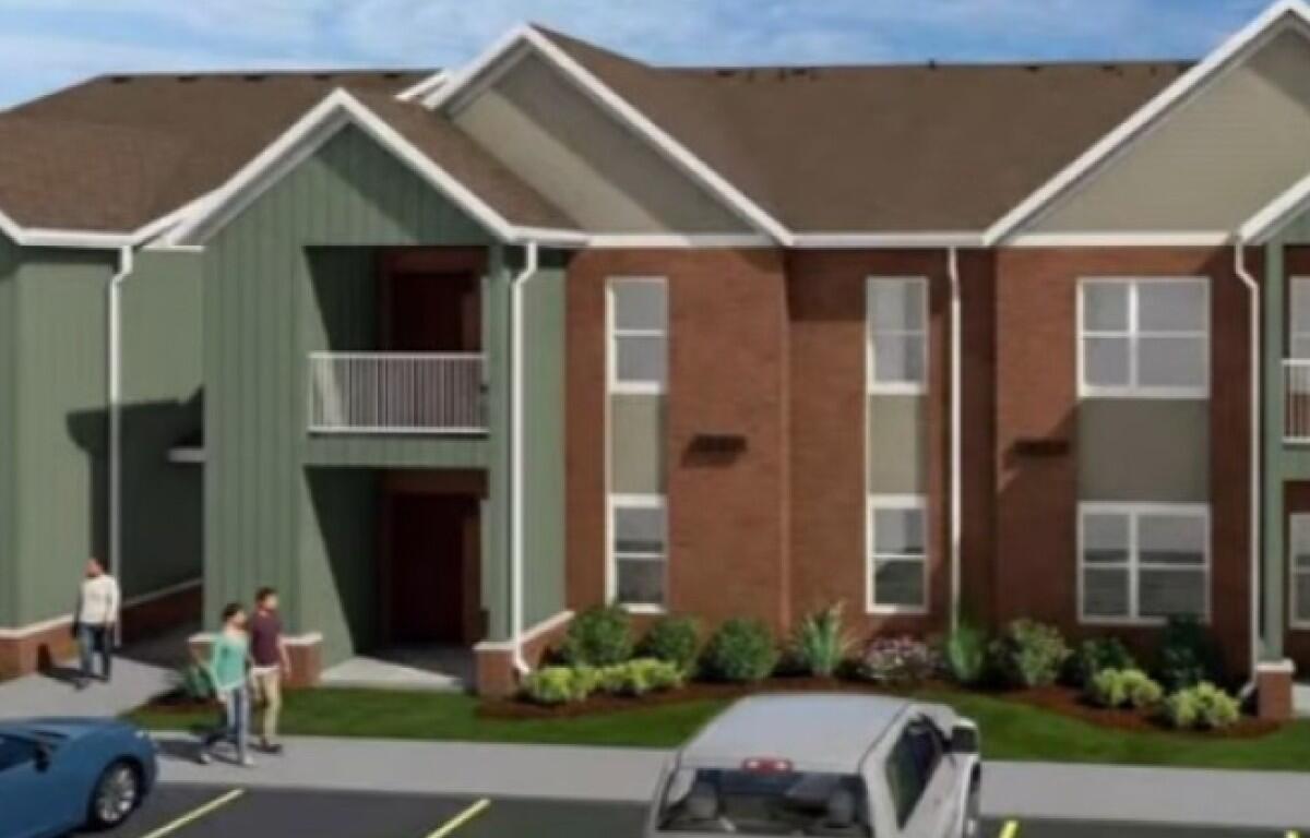 Lincoln Homes redevelopment: renderings for new 16-unit building. (City of Clarksville, Contributed)