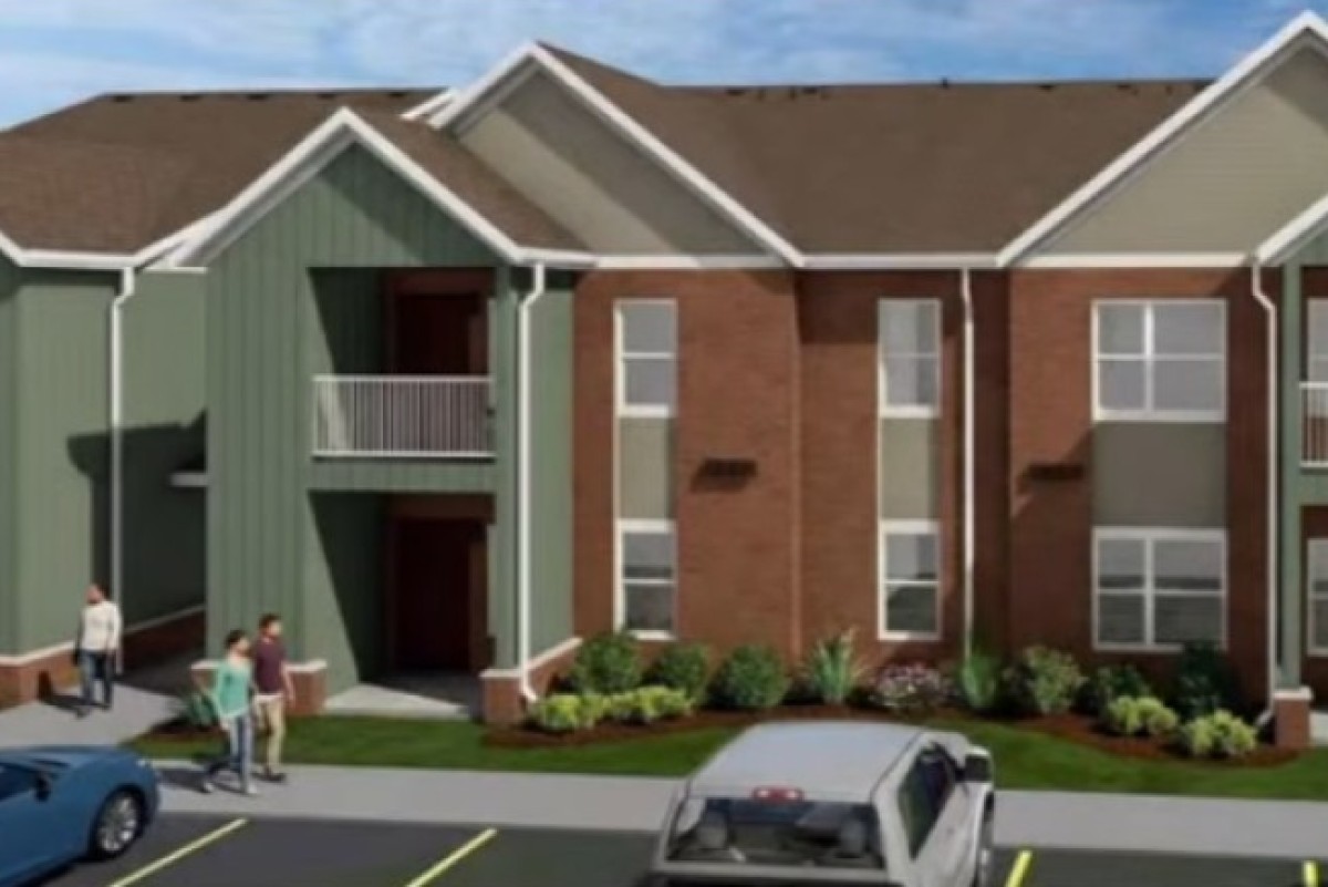 Lincoln Homes redevelopment: renderings for new 16-unit building. (City of Clarksville, Contributed)