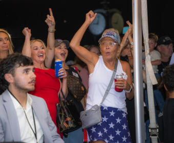MOCO Republican watch party at Clyde's of Clarksville on August 6, 2026 (Wesley Irvin).