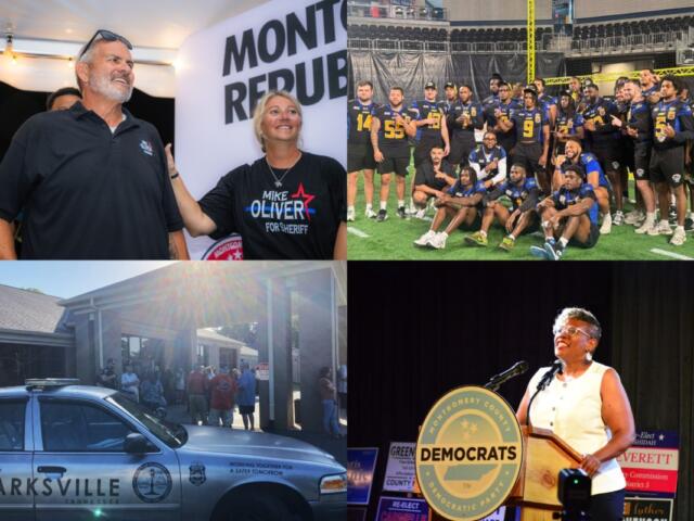 Clockwise from the top left, Mike Oliver's victory, Nashville Kats, Rashidah Leverett, Ajax Turner.