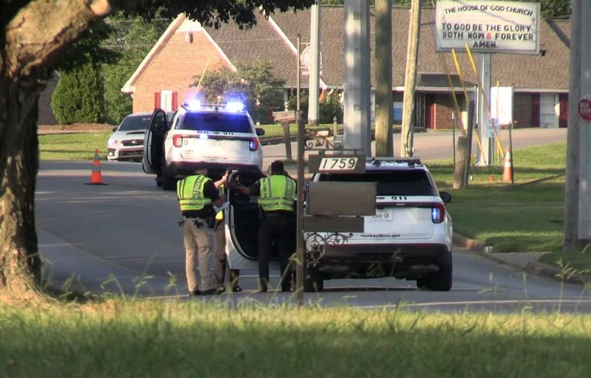 A motorcycle crashed on Memorial Drive on Aug. 30, 2026. (Enrique Hernandez, Dash 10 Media)