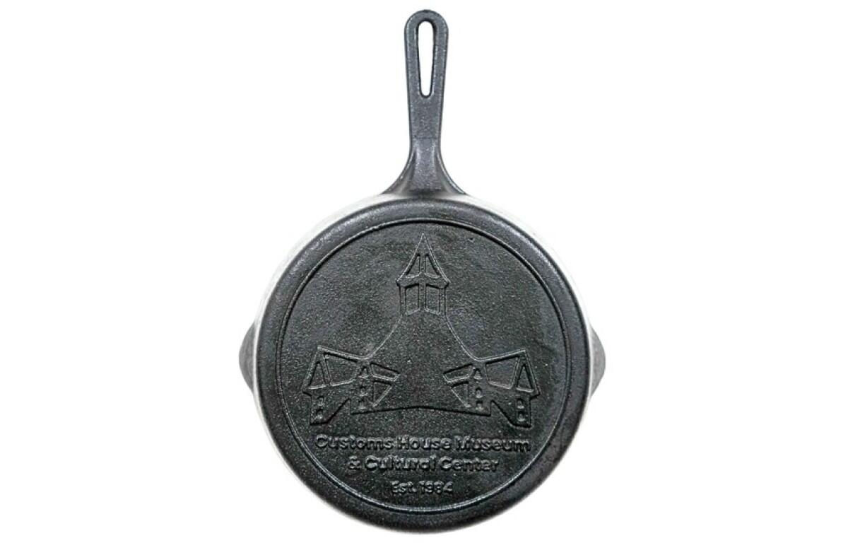 A Customs House Museum branded cast-iron skillet forged by Clarksville Foundry. (Contributed)