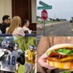 Clockwise from the top left, murder trial, Tylertown Road, First Watch, Northeast football.
