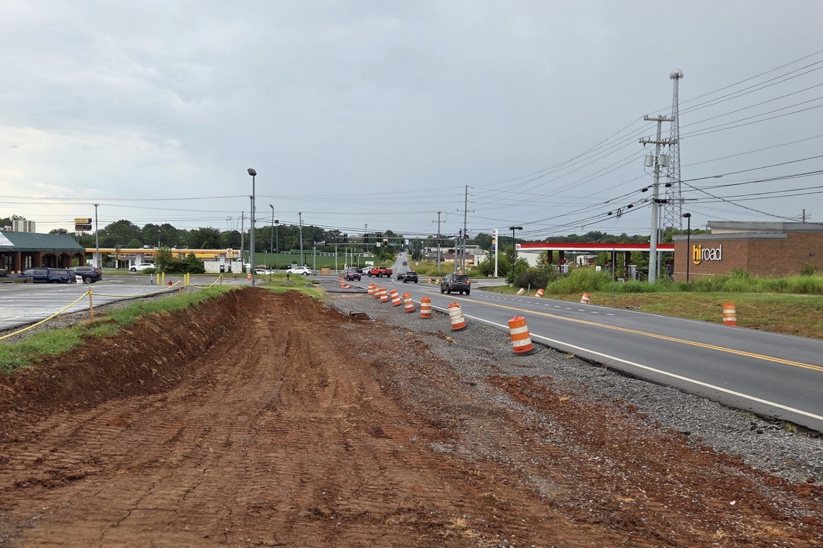 Work being conducted on Tylertown Road. (City of Clarksville, Contributed)