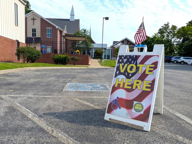 Election Day at the Cumberland Presbyterian Church precinct on Aug. 6, 2026. (Chris Smith)