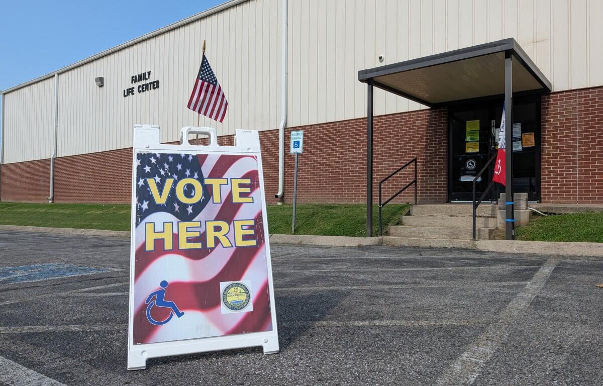 Election Day at the Cumberland Presbyterian Church precinct on Aug. 6, 2026. (Chris Smith)