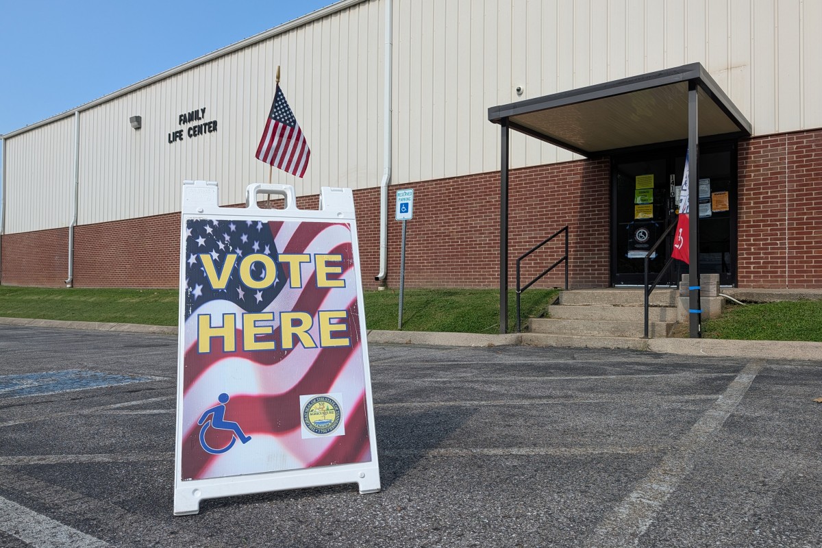 Election Day at the Cumberland Presbyterian Church precinct on Aug. 6, 2026. (Chris Smith)