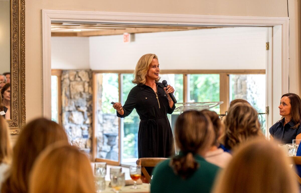 Angela Martin at Clarksville Area Chamber of Commerce Women in Business luncheon on July 29, 2026. (CMC EDC, contributed)