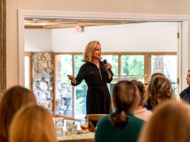 Angela Martin at Clarksville Area Chamber of Commerce Women in Business luncheon on July 29, 2026. (CMC EDC, contributed)