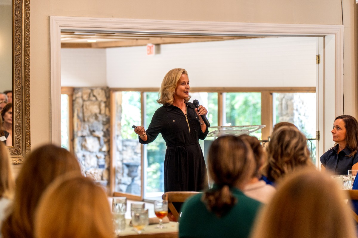 Angela Martin at Clarksville Area Chamber of Commerce Women in Business luncheon on July 29, 2026. (CMC EDC, contributed)