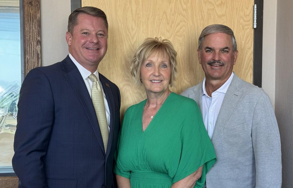 From the left, Tom Creech, Melinda Shepard and Charlie Koon.