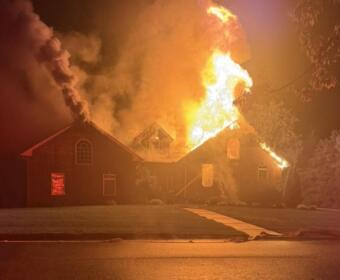 Structure fire at the 2900 block of Surrey Ridge Rd. on Sept. 10, 2026. (MCFD, Contributed)