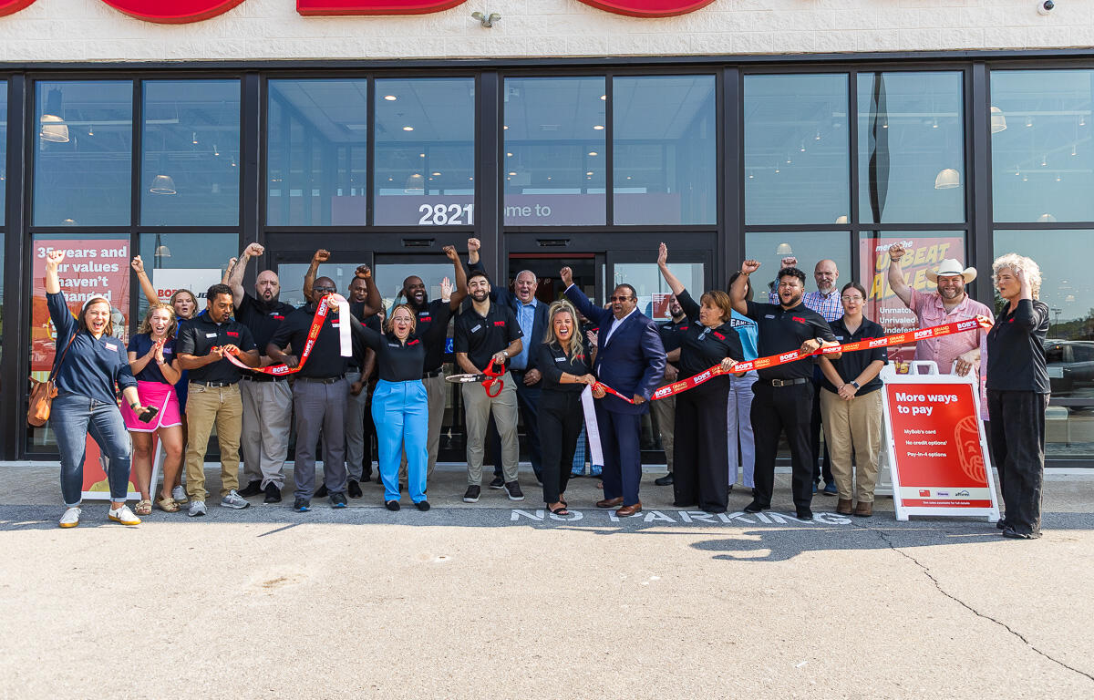 BOB'S Discount Furniture Grand Opening at 2821 Wilma Rudolph Blvd, Clarksville, TN on September 4, 2026 (Wesley Irvin).