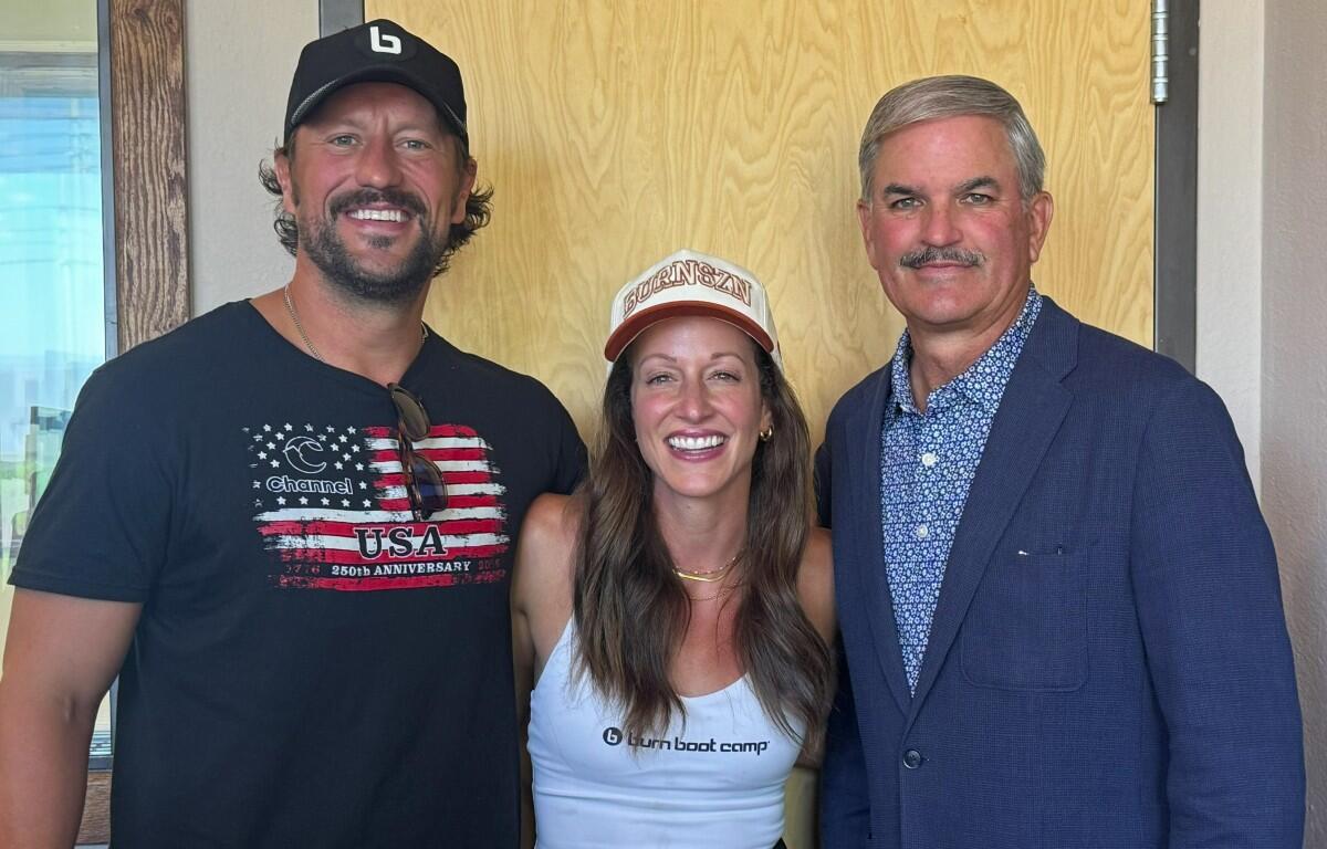 From the left, Thomas and Jo Crawford, and Charlie Koon.