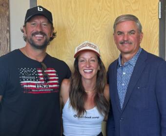 From the left, Thomas and Jo Crawford, and Charlie Koon.