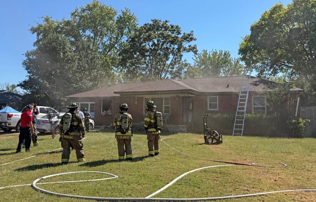 A home on Skyview Circle caught fire on Sept. 30, 2026. (Clarksville Fire Rescue, contributed)