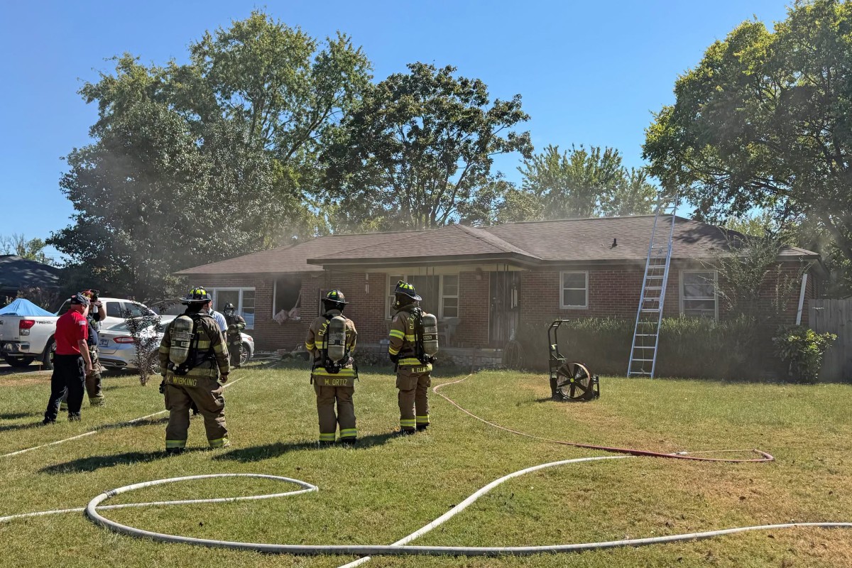 A home on Skyview Circle caught fire on Sept. 30, 2026. (Clarksville Fire Rescue, contributed)