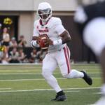 Austin Peay's Chris Parson looks to pass against Vanderbilt on Saturday, September 5, 2026. (Knox Rives, APSU Contributed).
