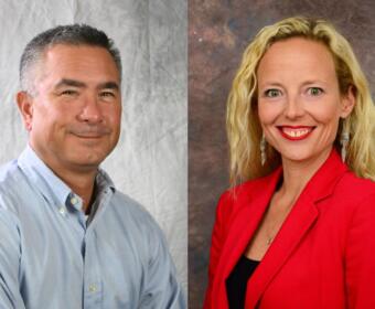 Clarksville City Council Ward 10 candidates Chris Reneau, left, and Stacey Streetman.