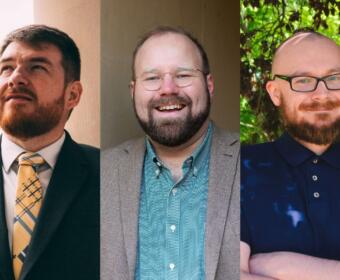 City Council Ward 6 candidates, from the left, Justin Swallows, Chas Uffelman and Zachary Walker. (Contributed)