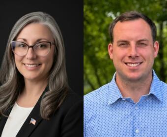 City Council Ward 7 candidates Christina Hardesty, left, and John Dewey Robinson. (Contributed)