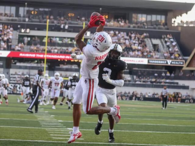 Austin Peay State University football gave Vanderbilt everything it wanted and more, ultimately falling in a 28-9 contest at FirstBank Stadium in the Governors 2026 road opener (Knox Rives, APSU Athletics)