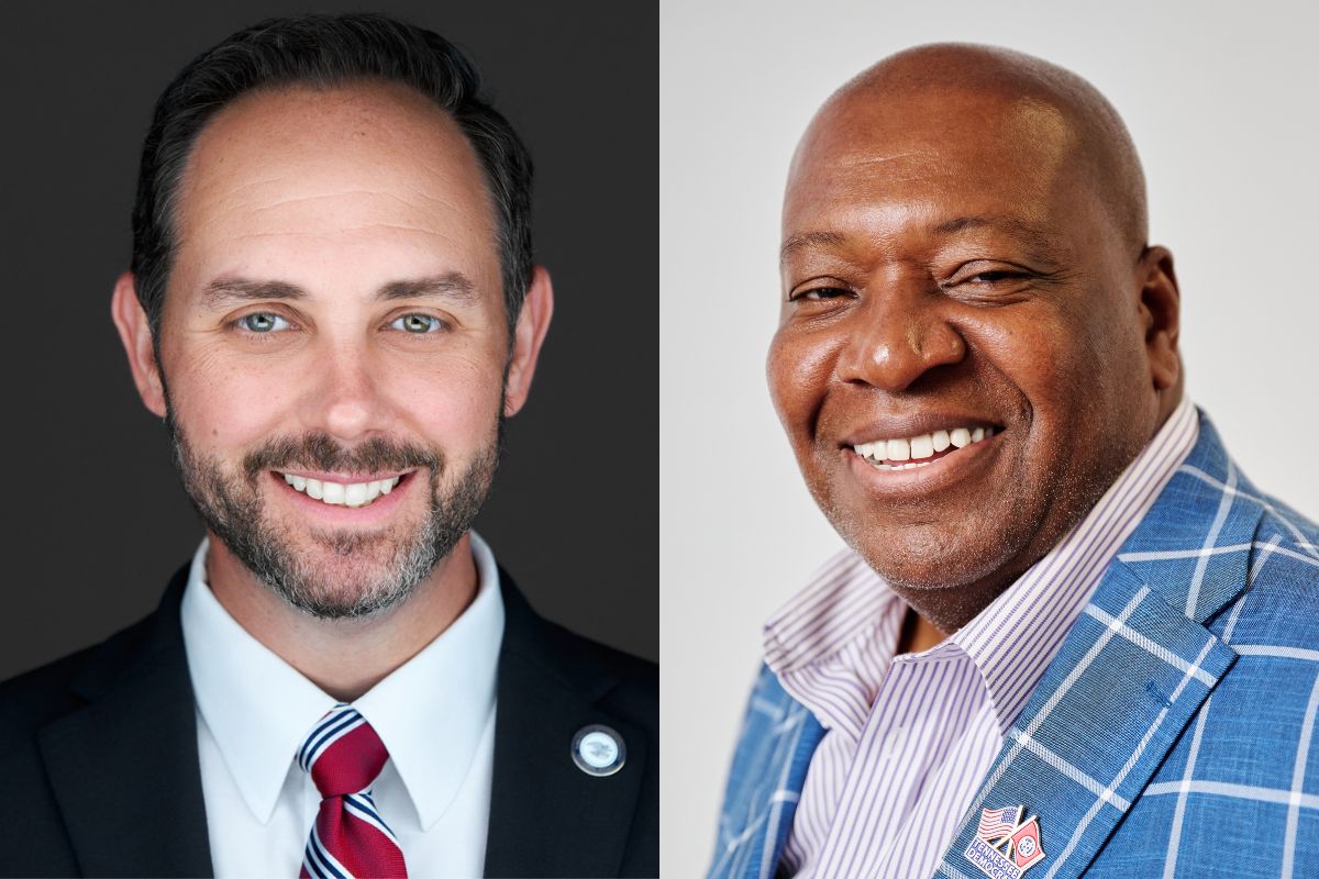 State House candidates Rep. Aron Maberry, left, and Garfield Scott. (Contributed)